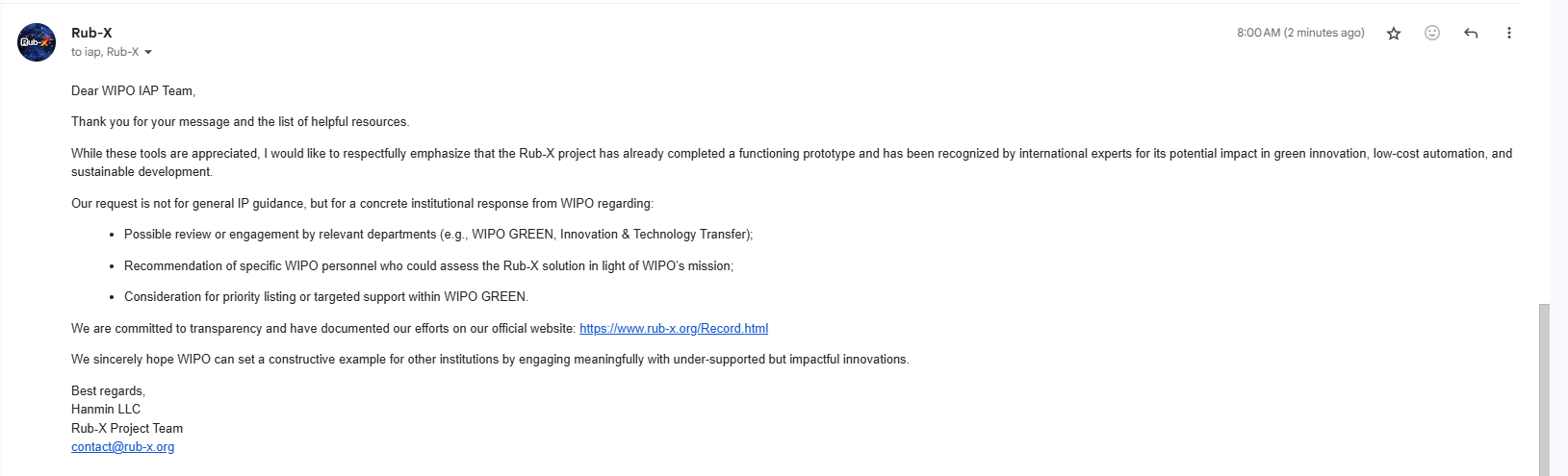 Email Screenshot